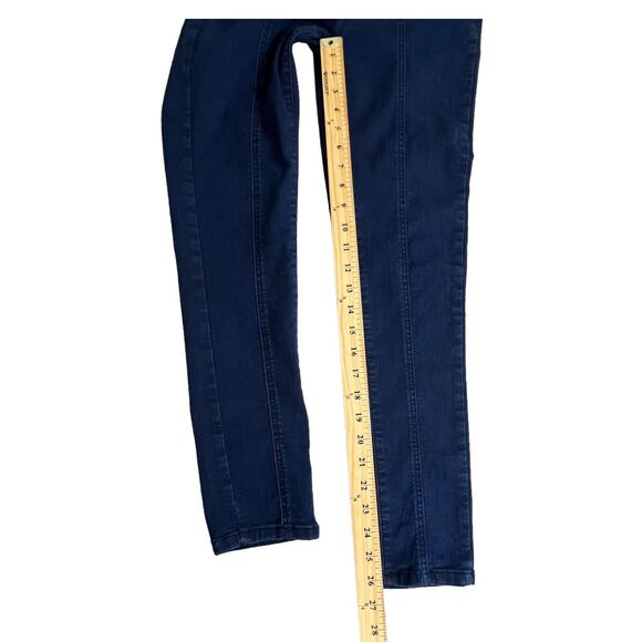 We‎ The Free Womens Dark Wash High Rise Seamed Pull On Skinny Jeans 26 - Picture 4 of 8
